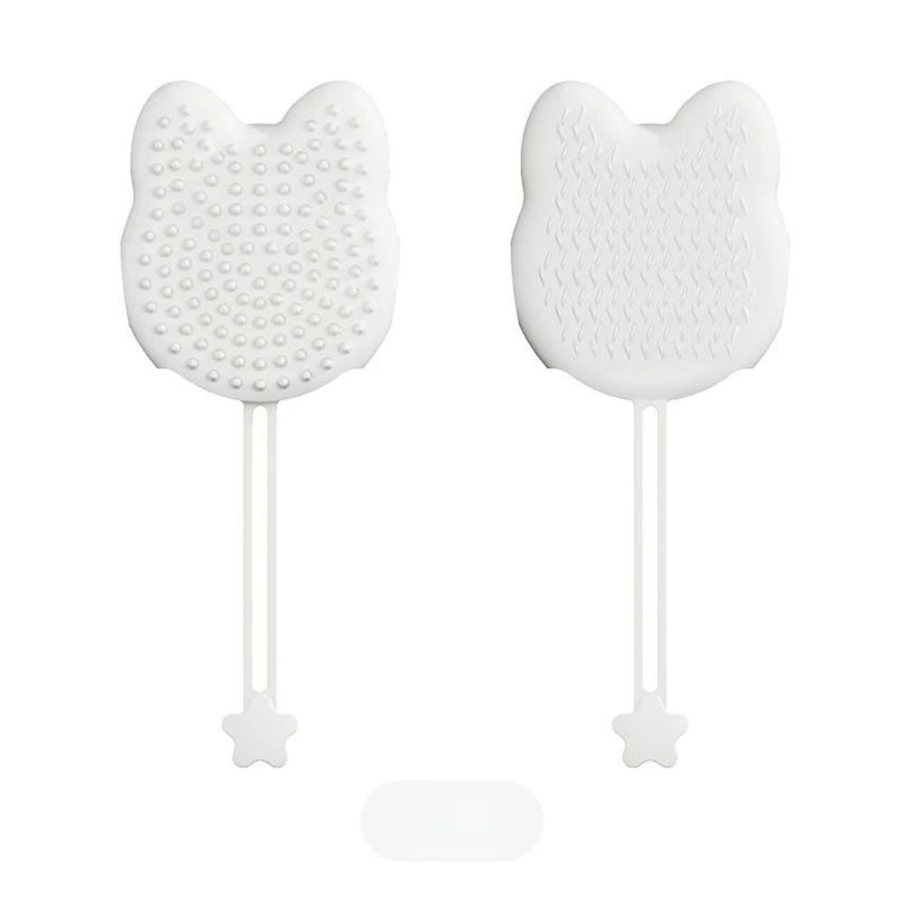 Pet Bathing Brush Silicone Massager Gloves Dog Soft Bathroom Washing Gloves Hair Deshedding Brush Pet Cleaning Grooming Supplies