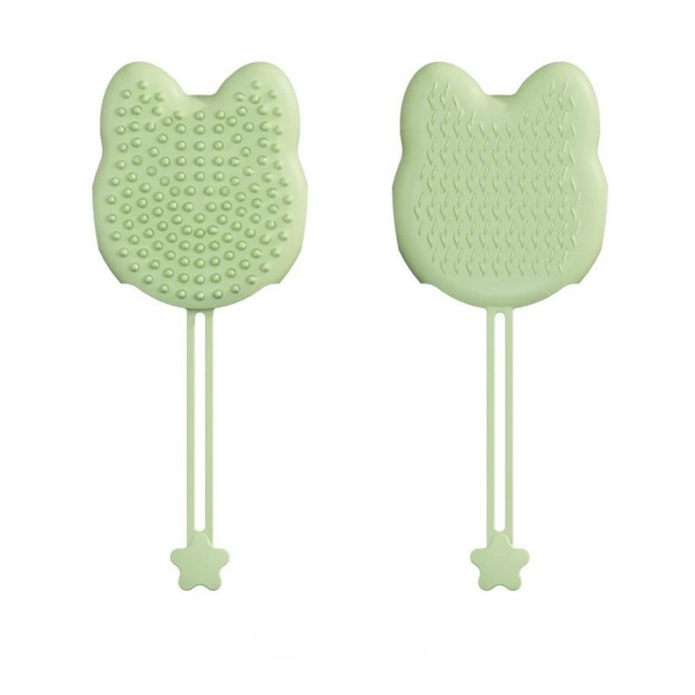 Pet Bathing Brush Silicone Massager Gloves Dog Soft Bathroom Washing Gloves Hair Deshedding Brush Pet Cleaning Grooming Supplies